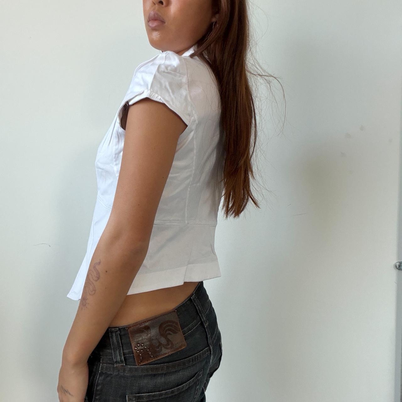 Vintage White Bolero Top