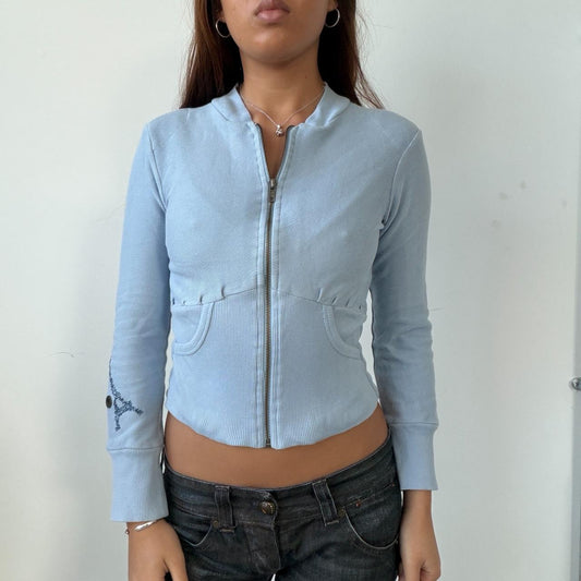 Vintage Baby Blue Diesel Zip Up