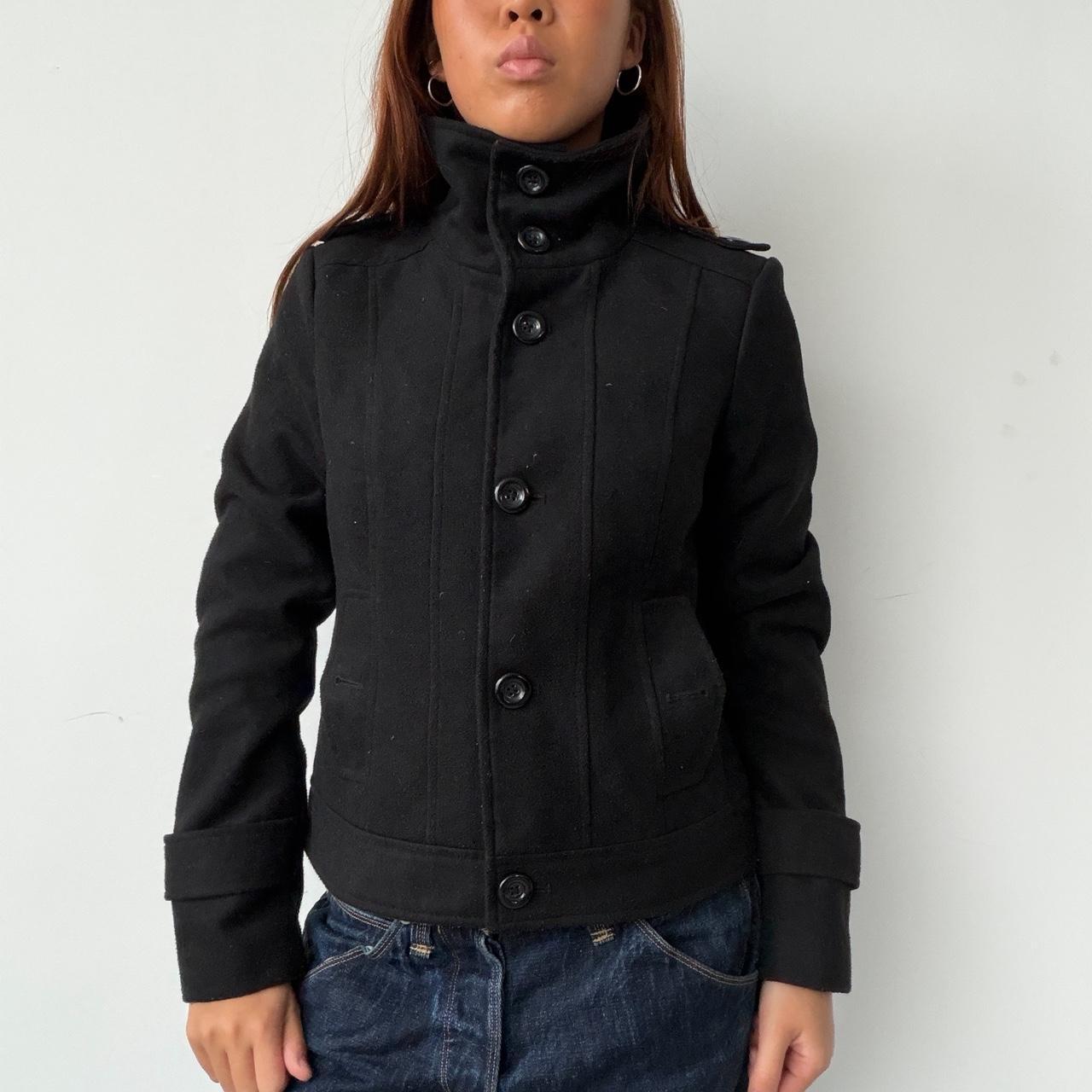 Vintage Black Button Up Jacket