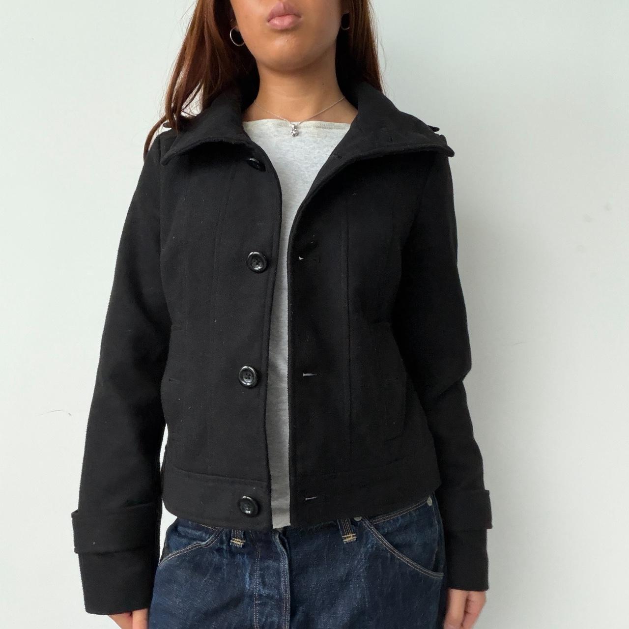 Vintage Black Button Up Jacket