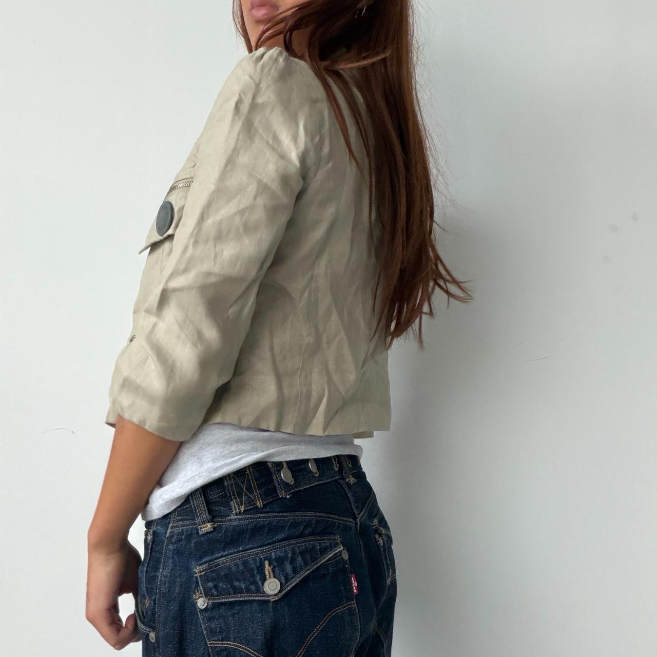 Vintage Beige Button Jacket