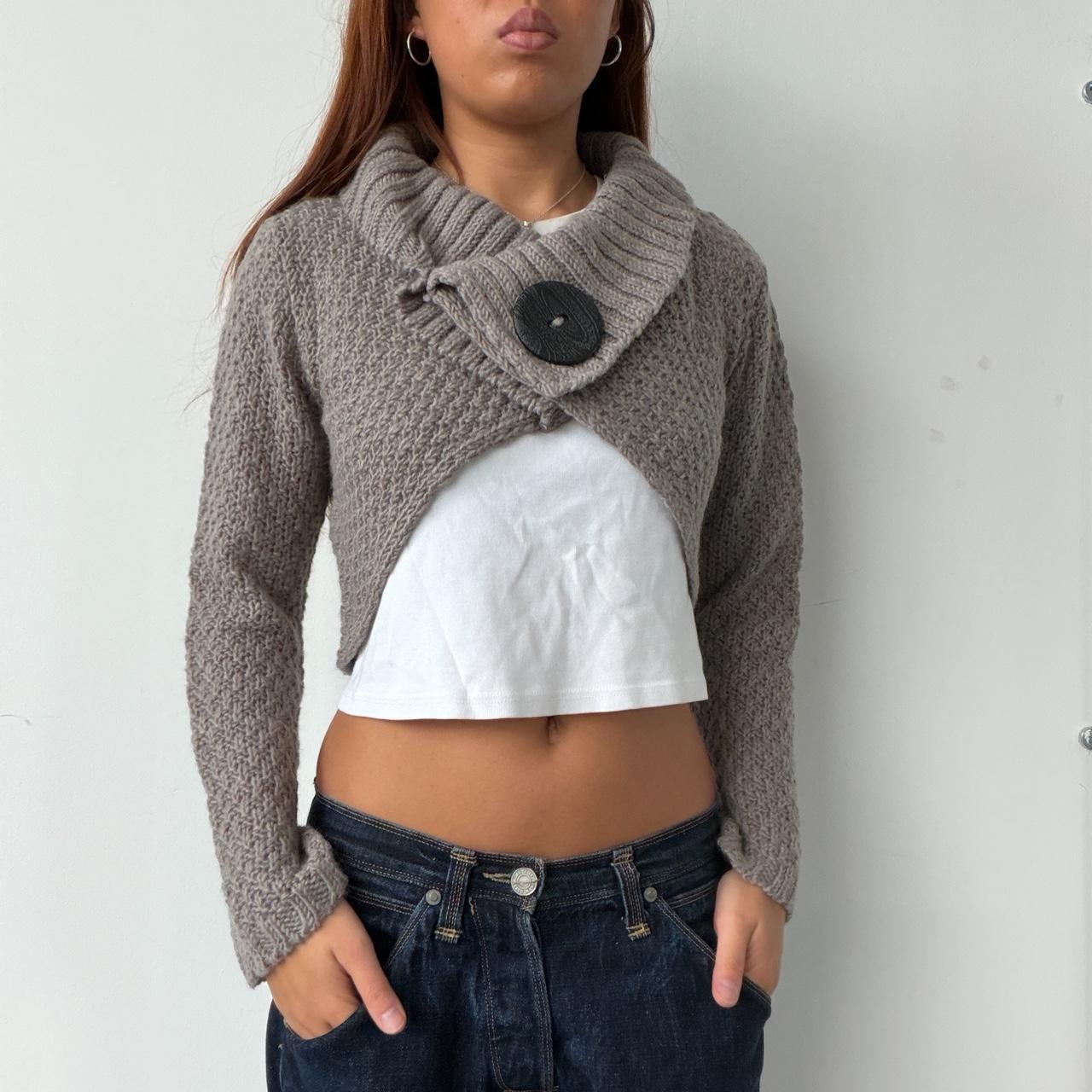 Vintage Brown Knit Cardigan