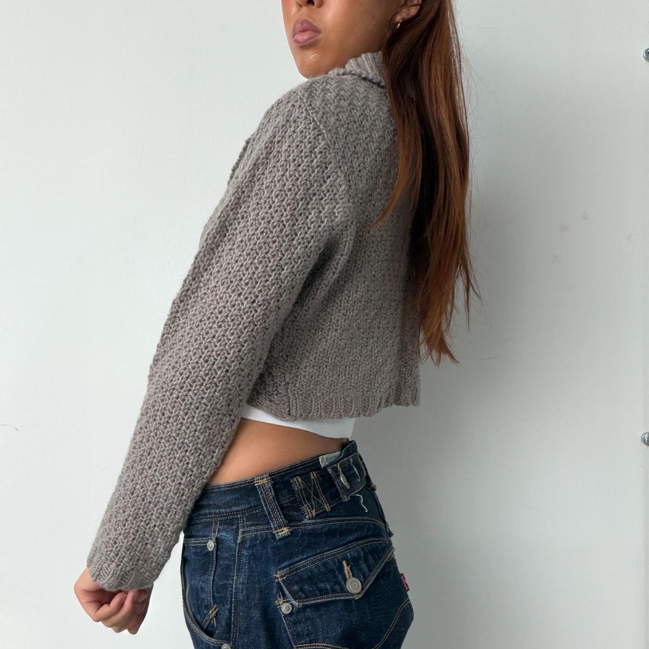 Vintage Brown Knit Cardigan