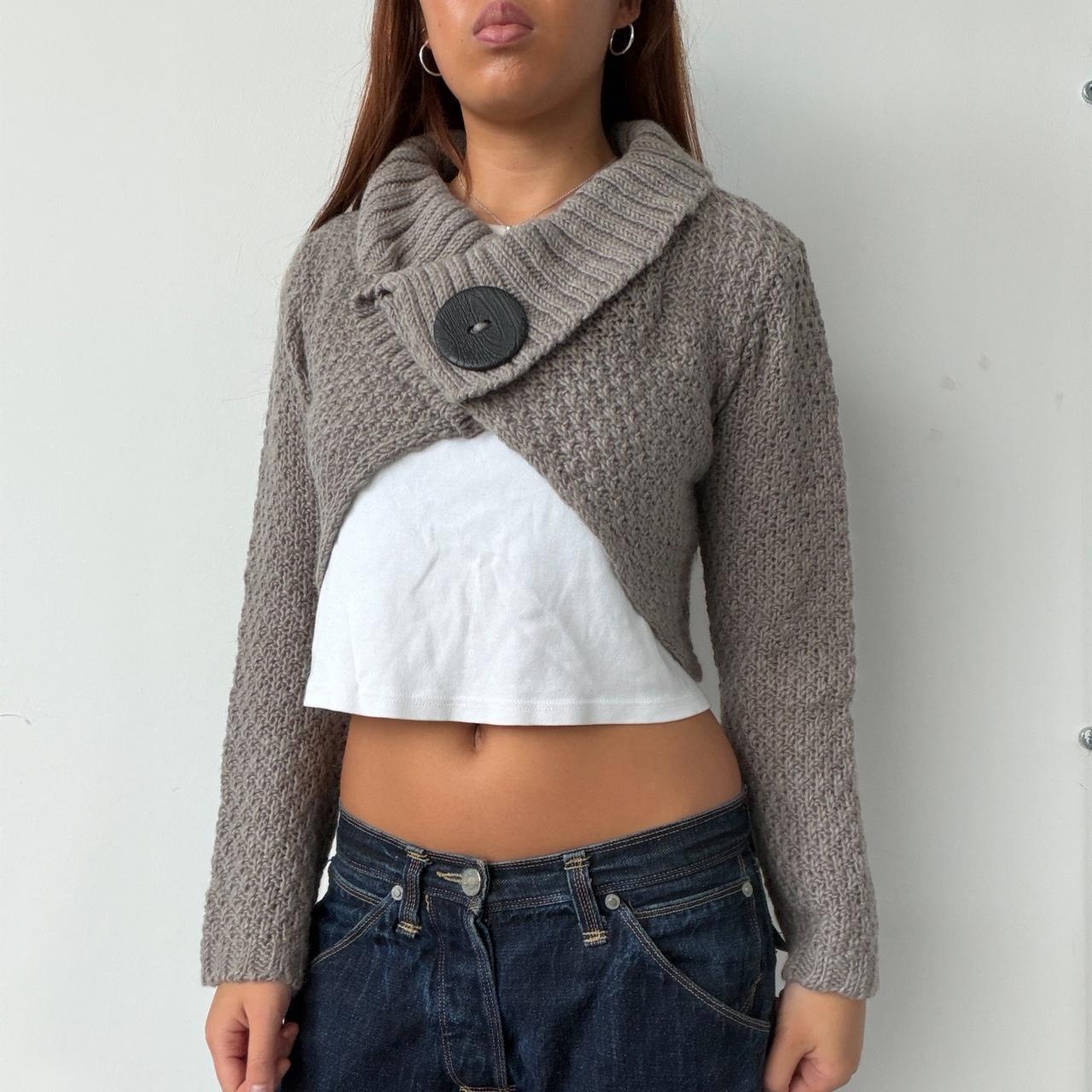 Vintage Brown Knit Cardigan