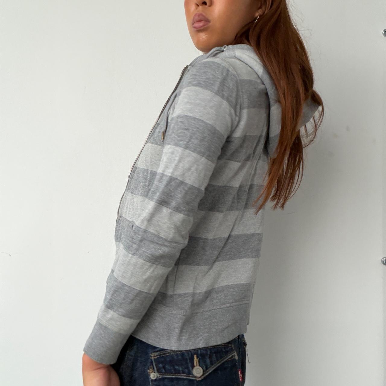 Vintage Grey Zip Up Hoodie