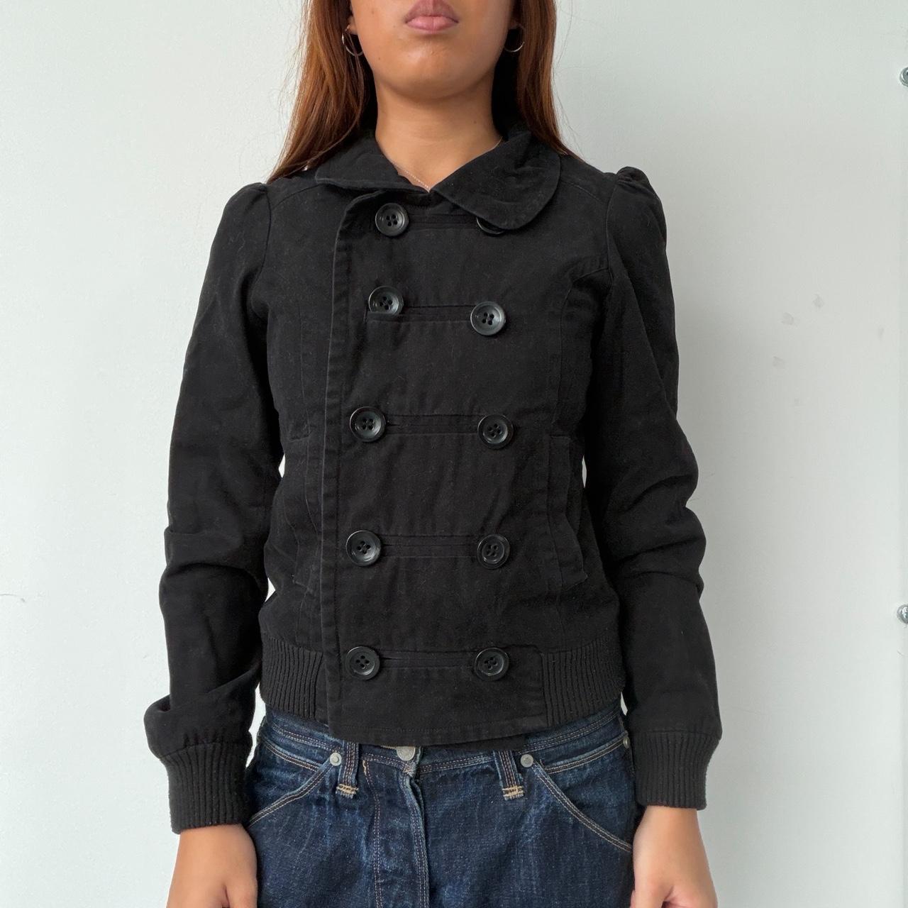 Vintage Black Military Jacket