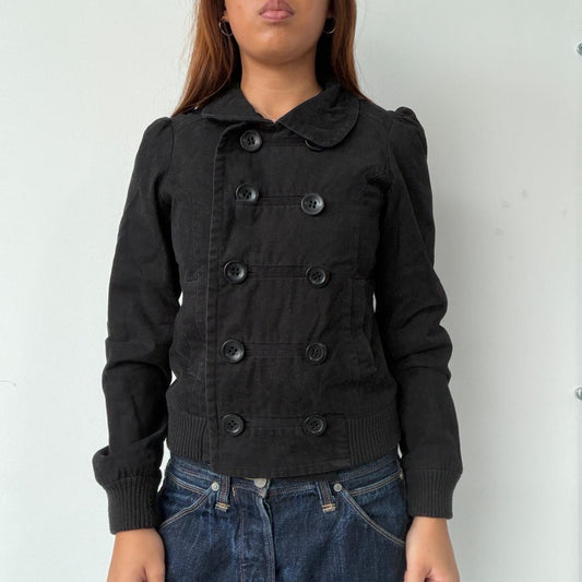 Vintage Black Military Jacket