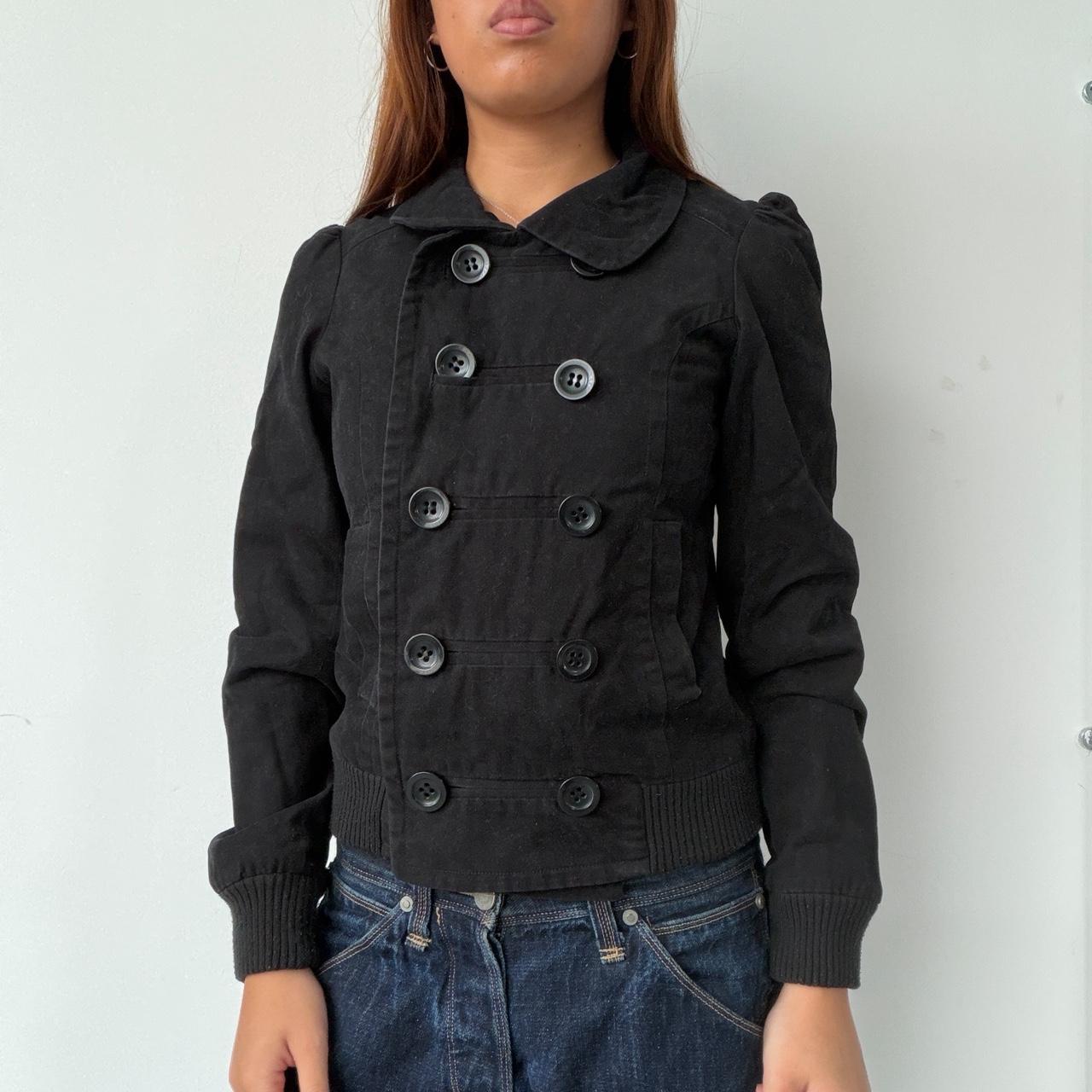 Vintage Black Military Jacket