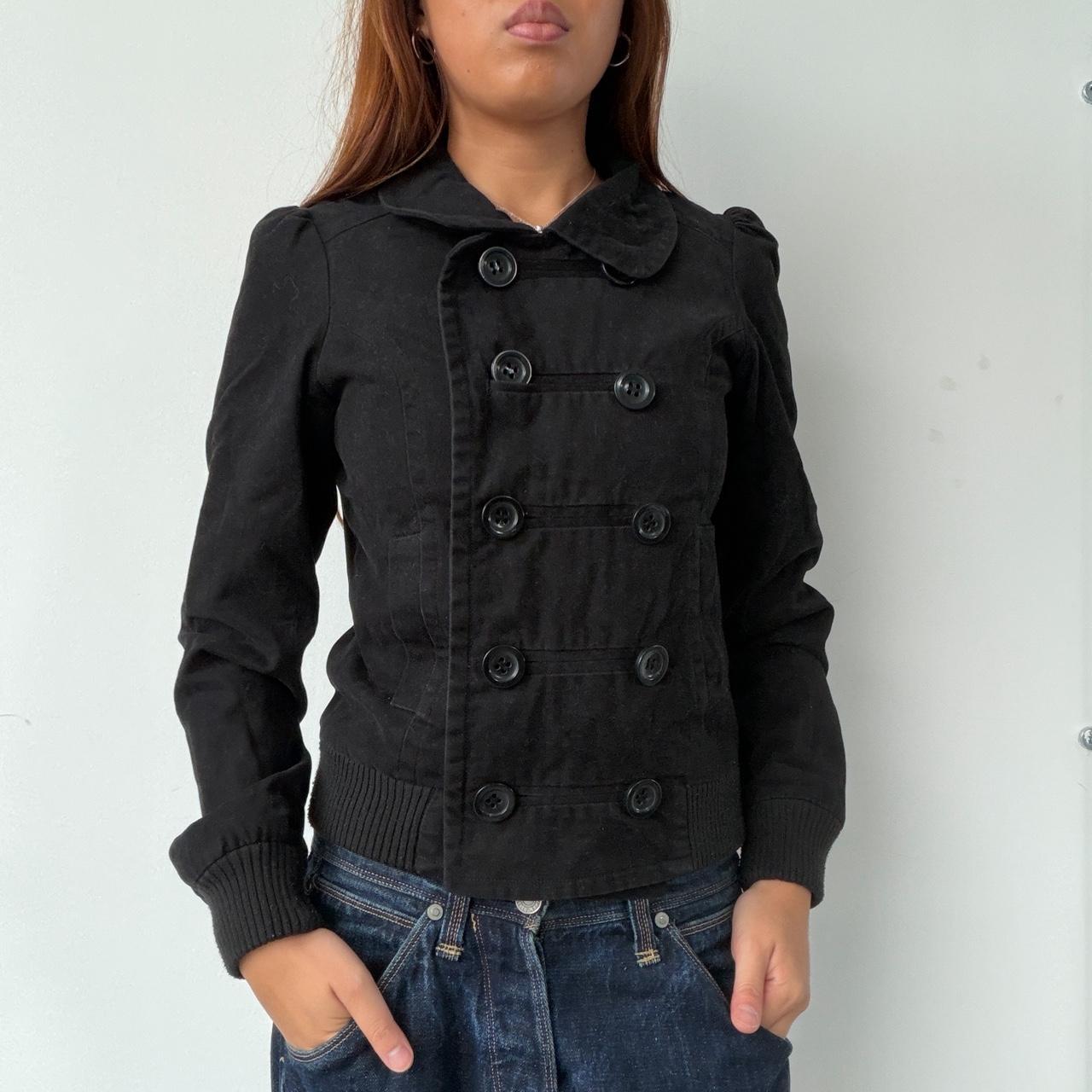 Vintage Black Military Jacket