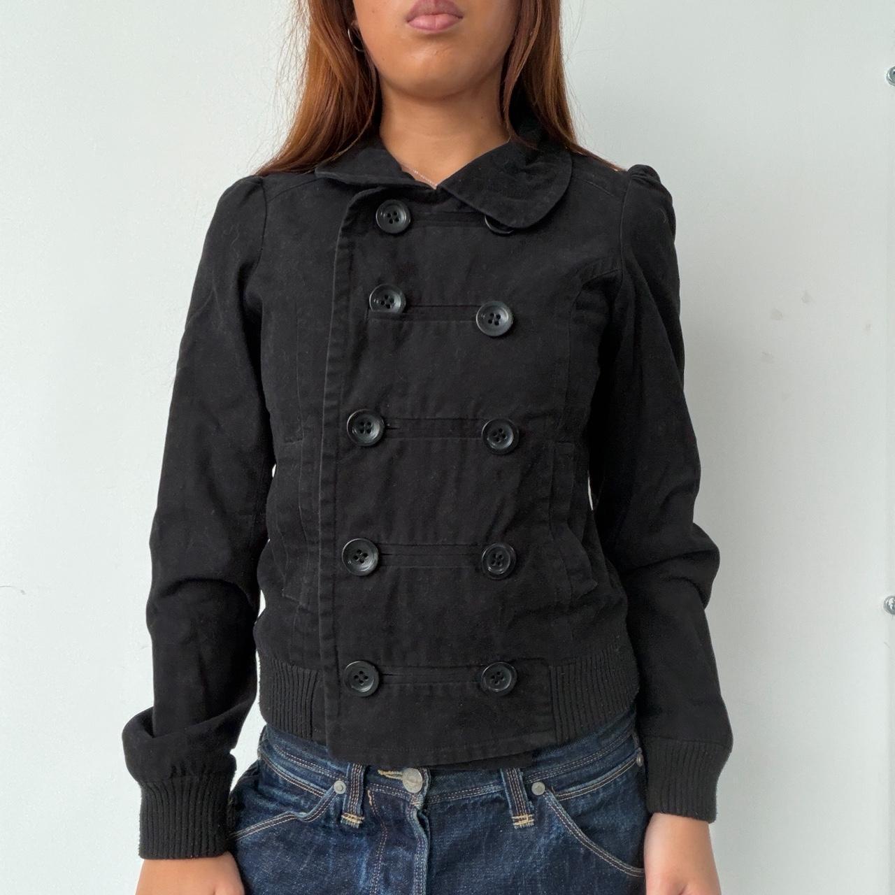 Vintage Black Military Jacket