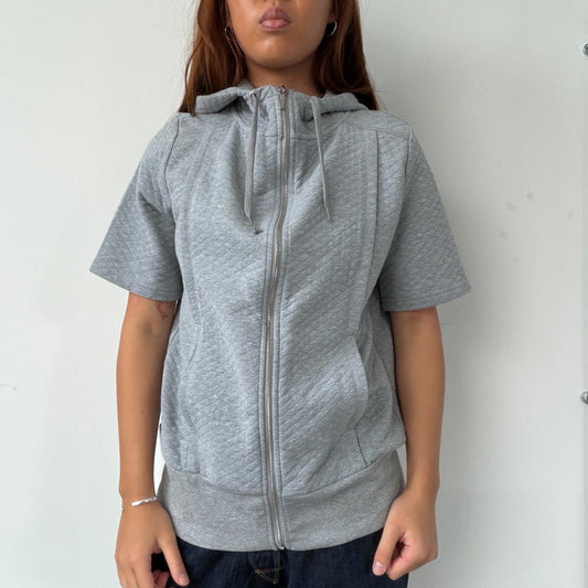 Vintage Grey Short Sleeve Jumper