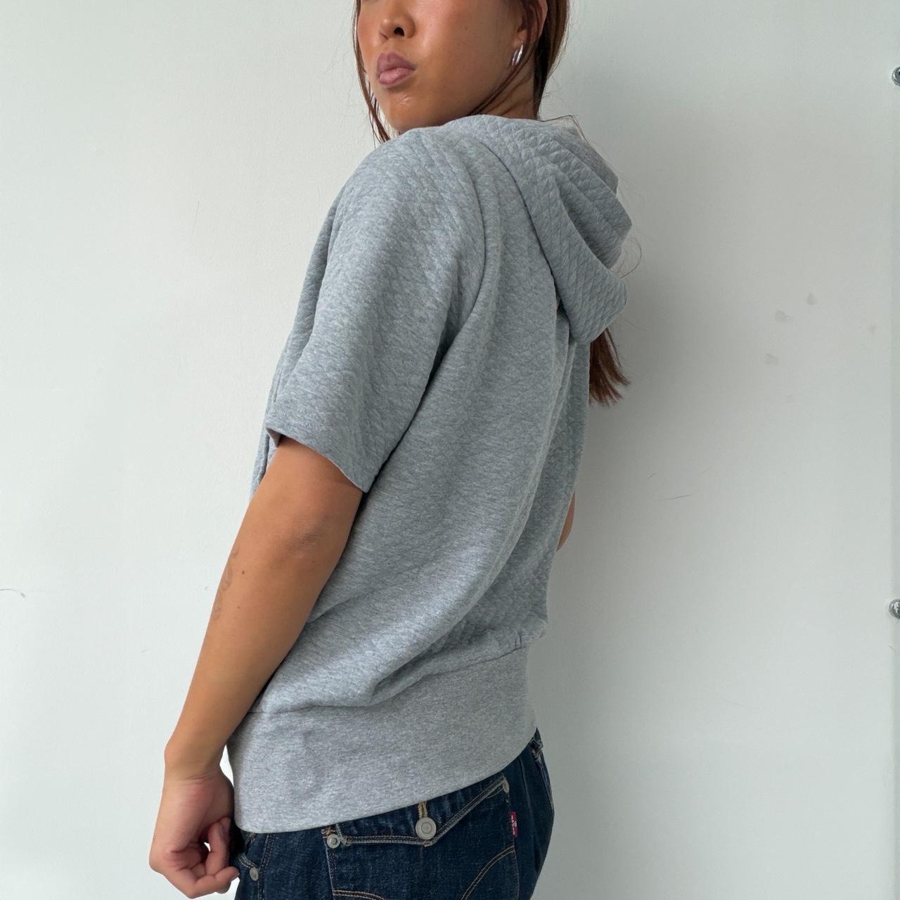 Vintage Grey Short Sleeve Jumper