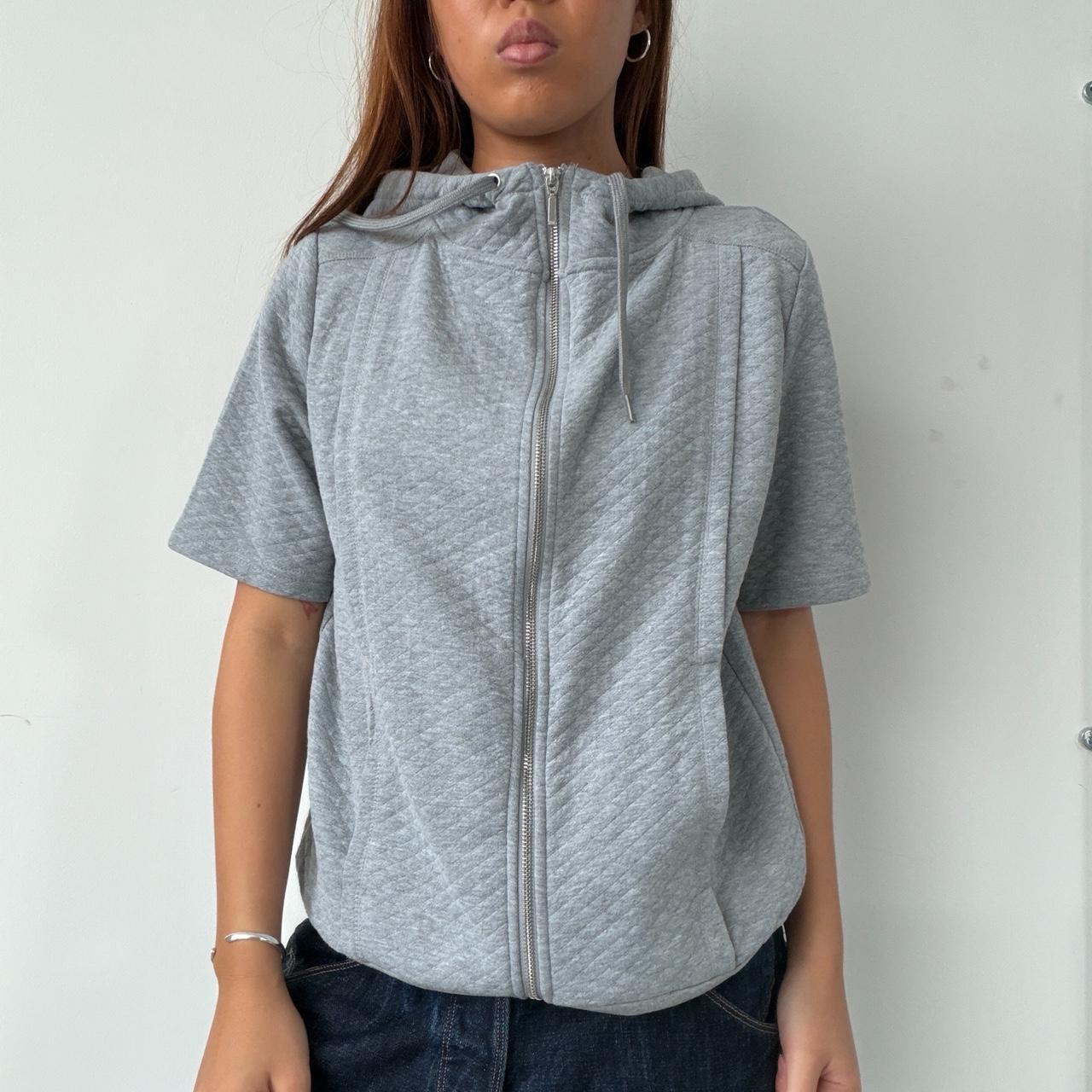 Vintage Grey Short Sleeve Jumper