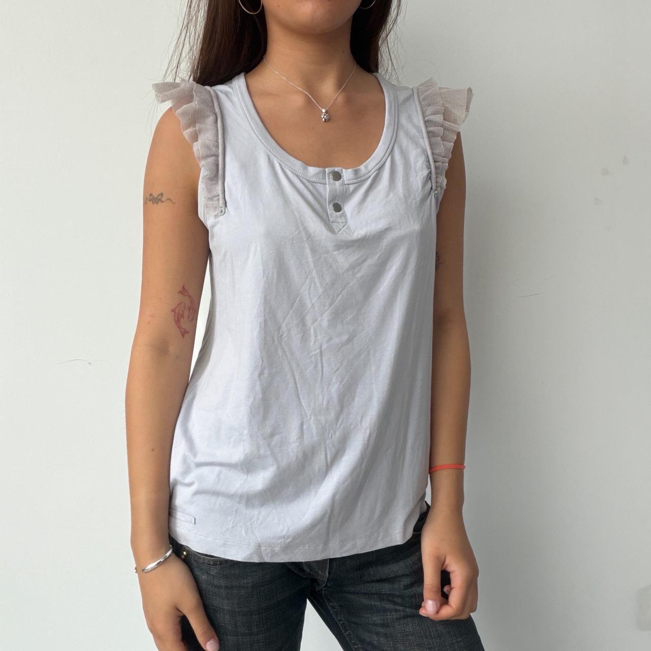 Vintage Light Grey Cop Copine Top