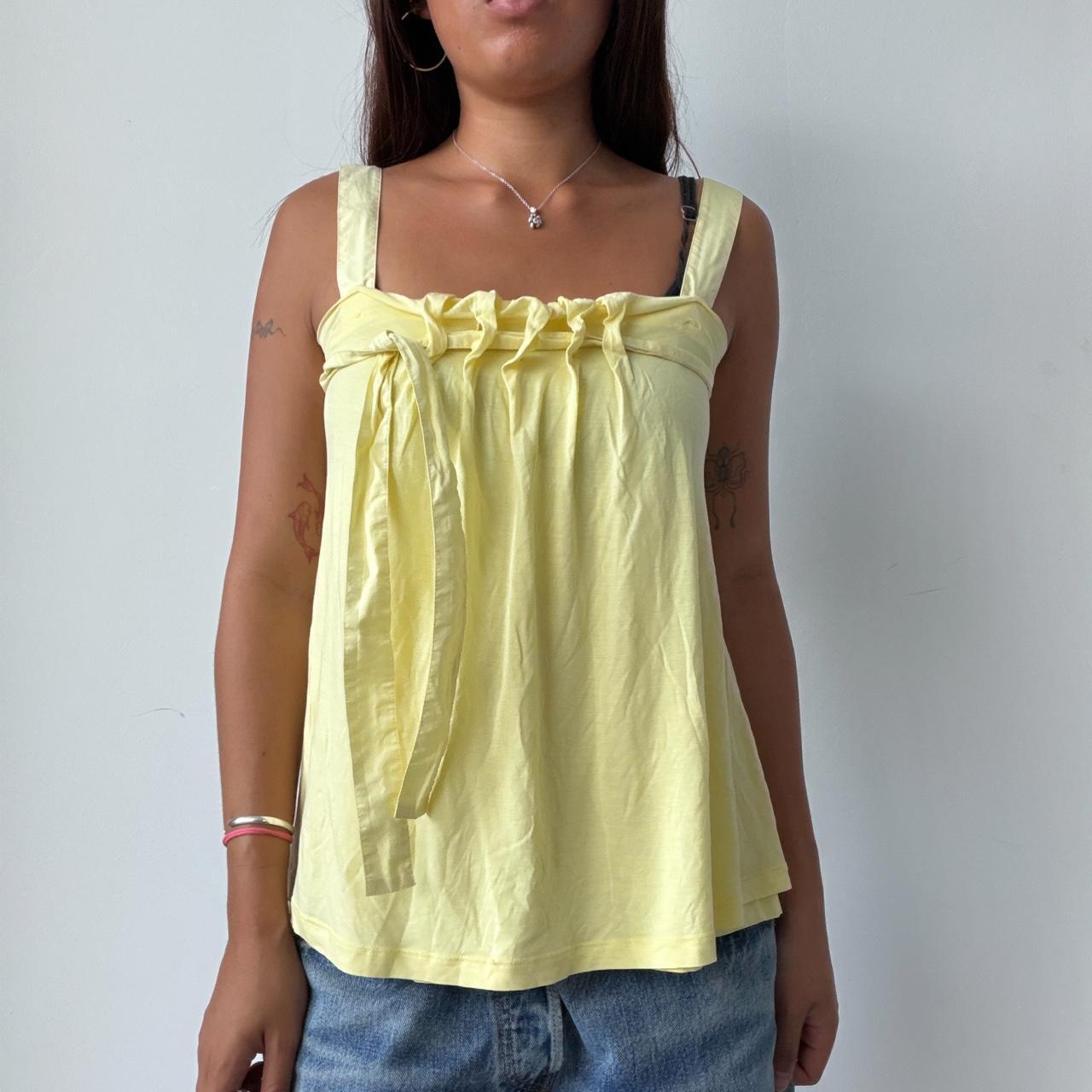 Vintage Yellow Cop Copine Top