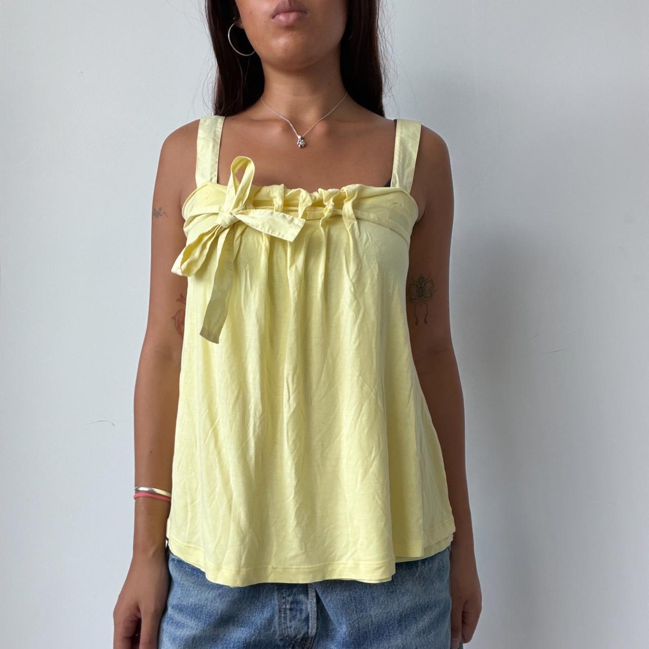 Vintage Yellow Cop Copine Top