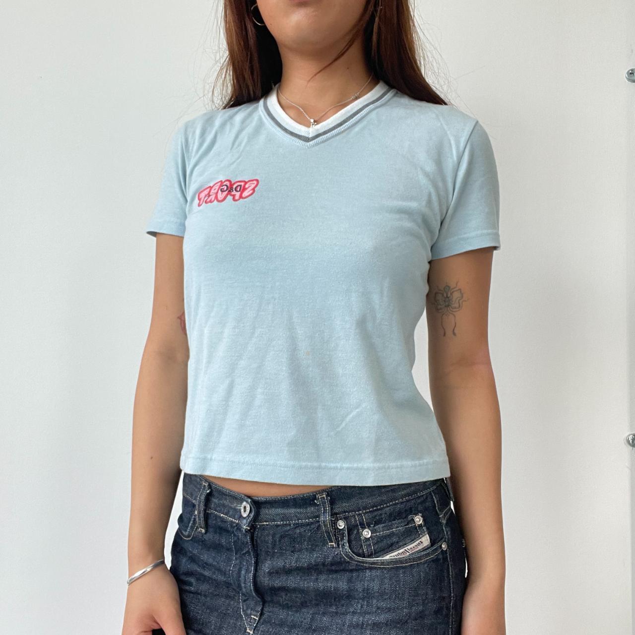 Light Blue D&G Baby Tee