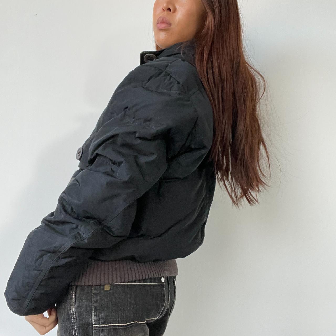 Black Utility Puffer Jacket