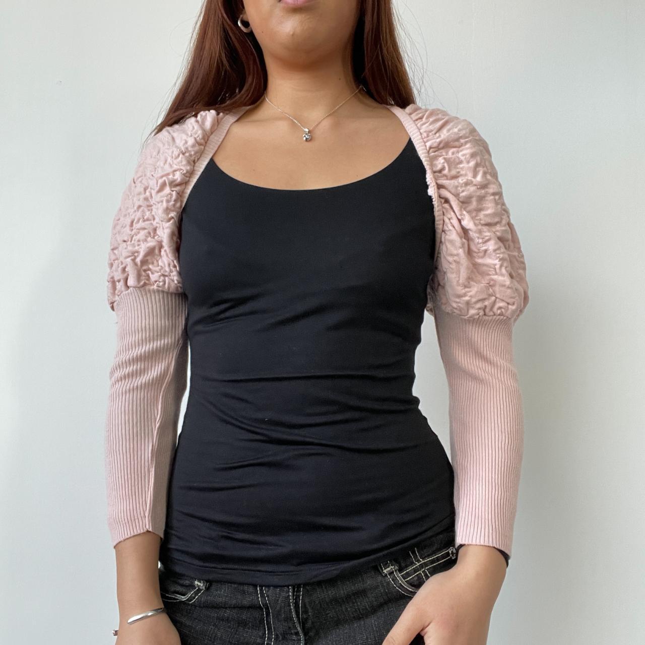 Baby Pink Textured Bolero