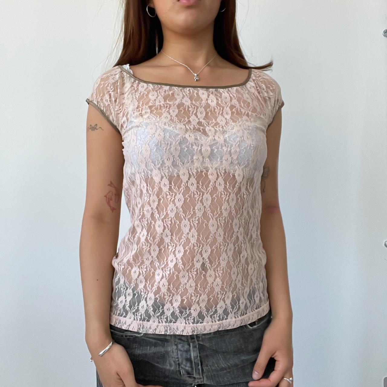 Baby Pink Lace Top