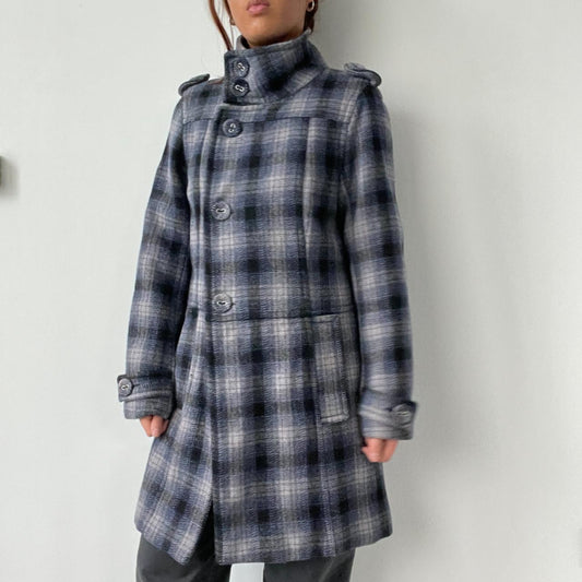 Blue/Grey Checkered Asymmetric Trench