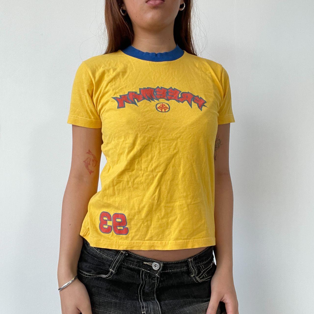 Yellow Graphic Baby Tee