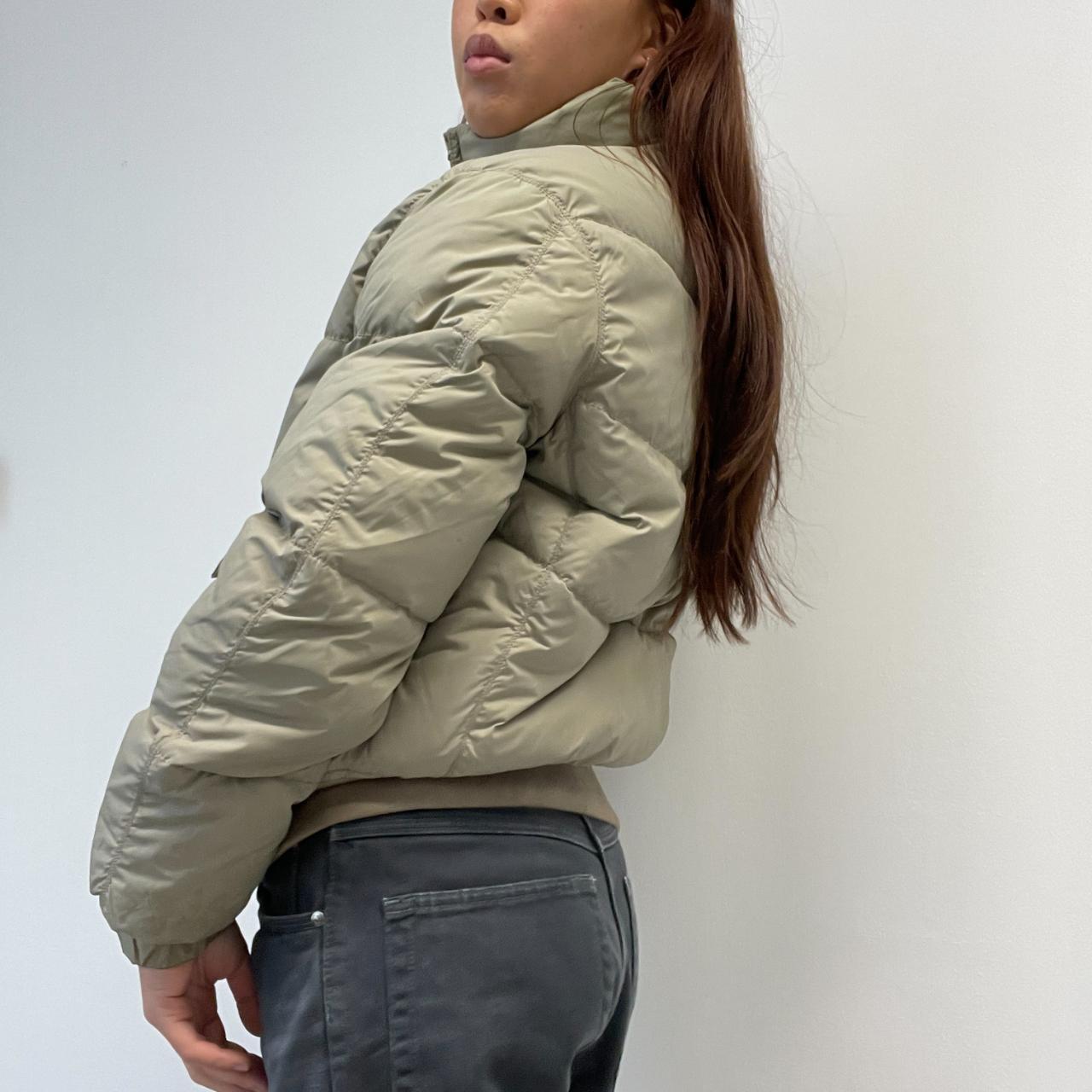 Khaki Beige Puffer Jacket