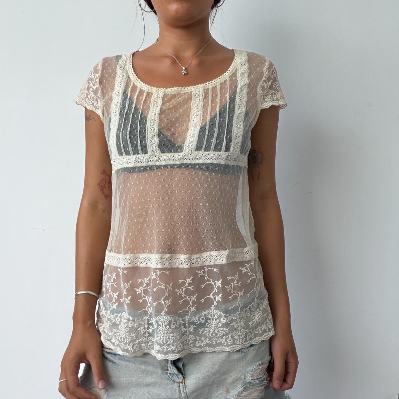 Vintage Sheer Summer Top