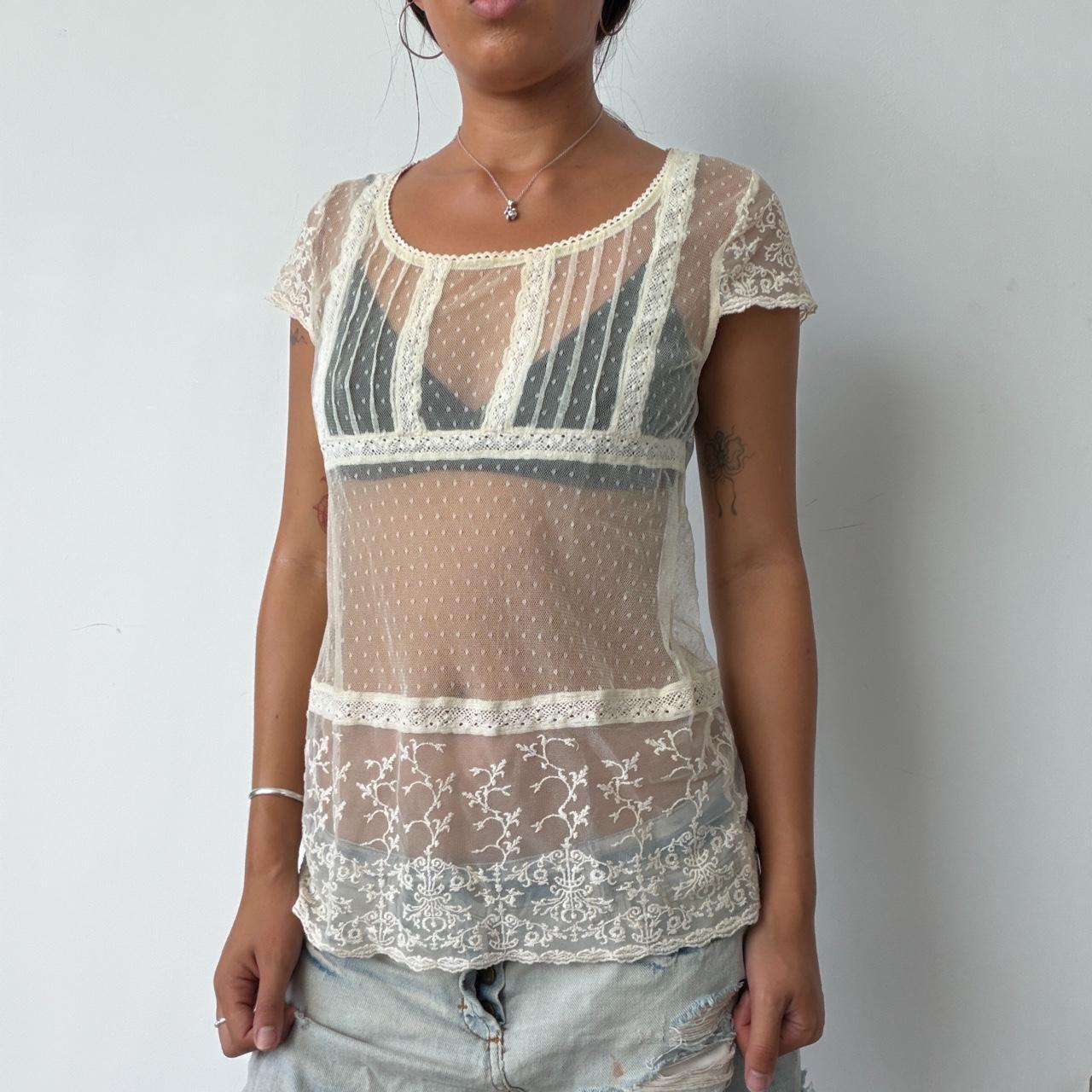 Vintage Sheer Summer Top