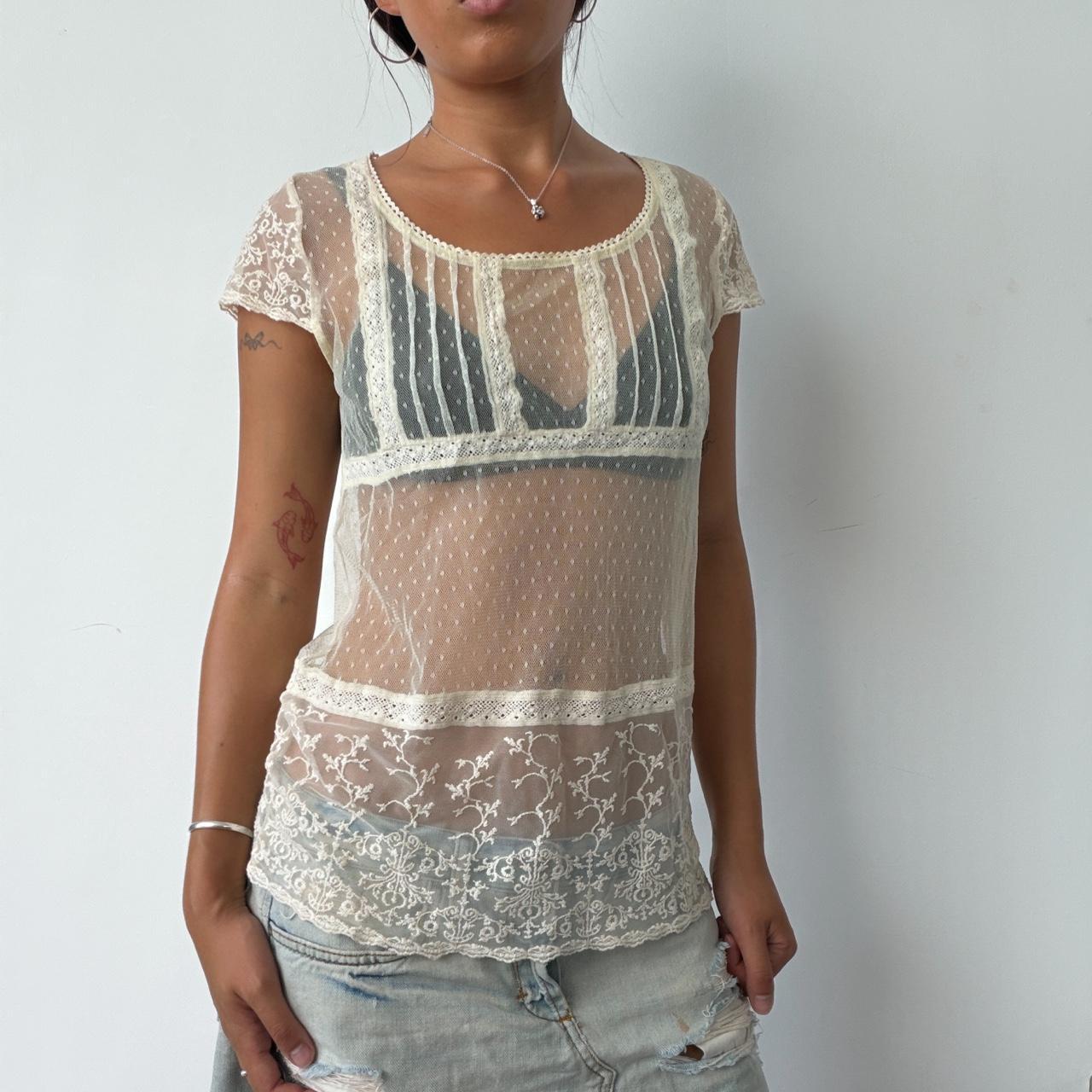 Vintage Sheer Summer Top