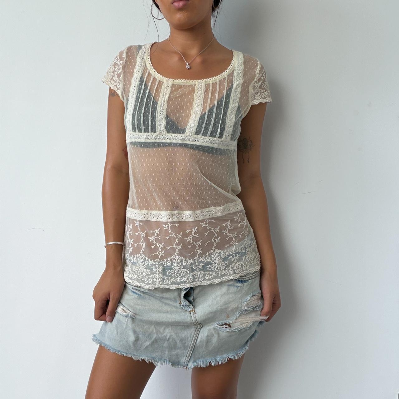 Vintage Sheer Summer Top