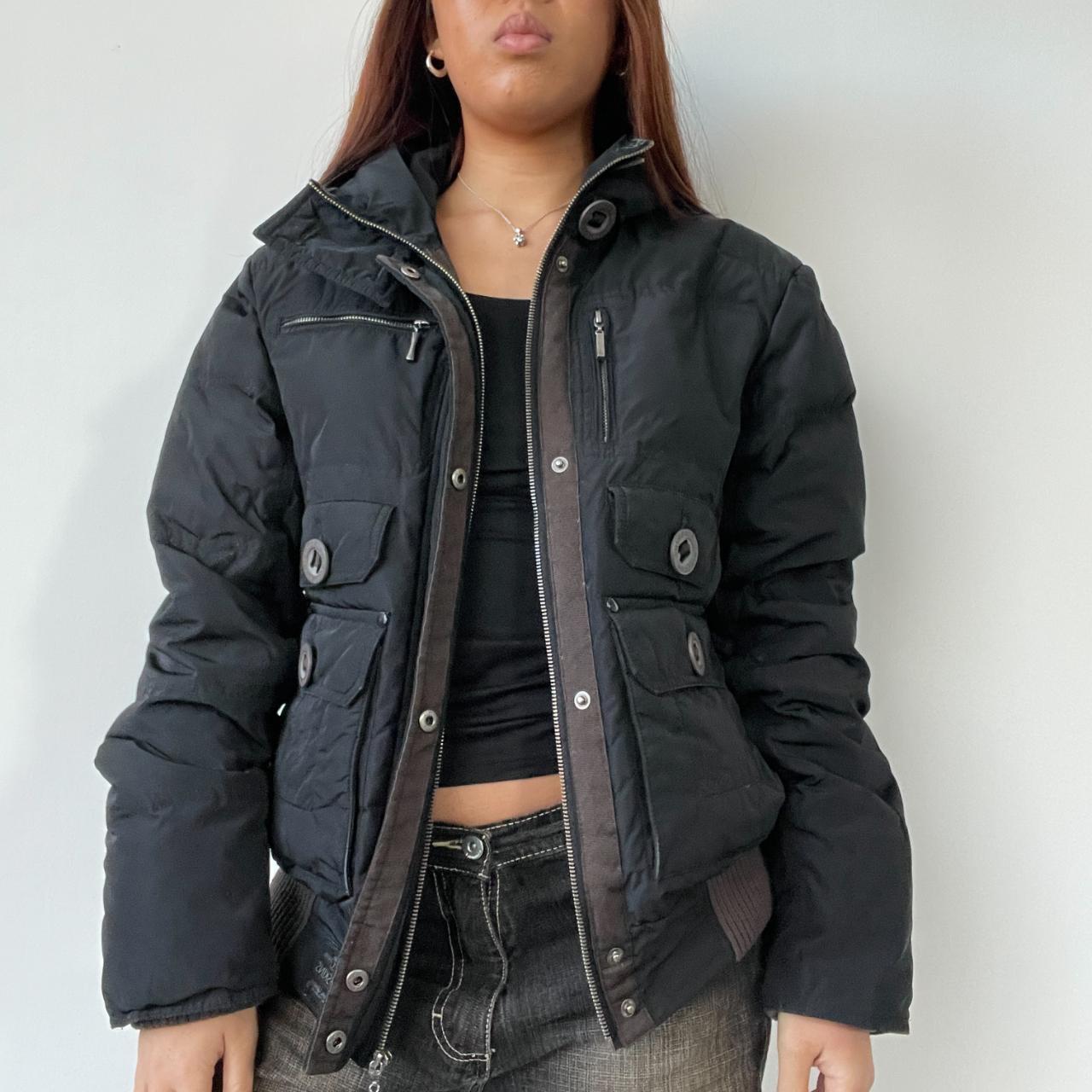 Black Utility Puffer Jacket