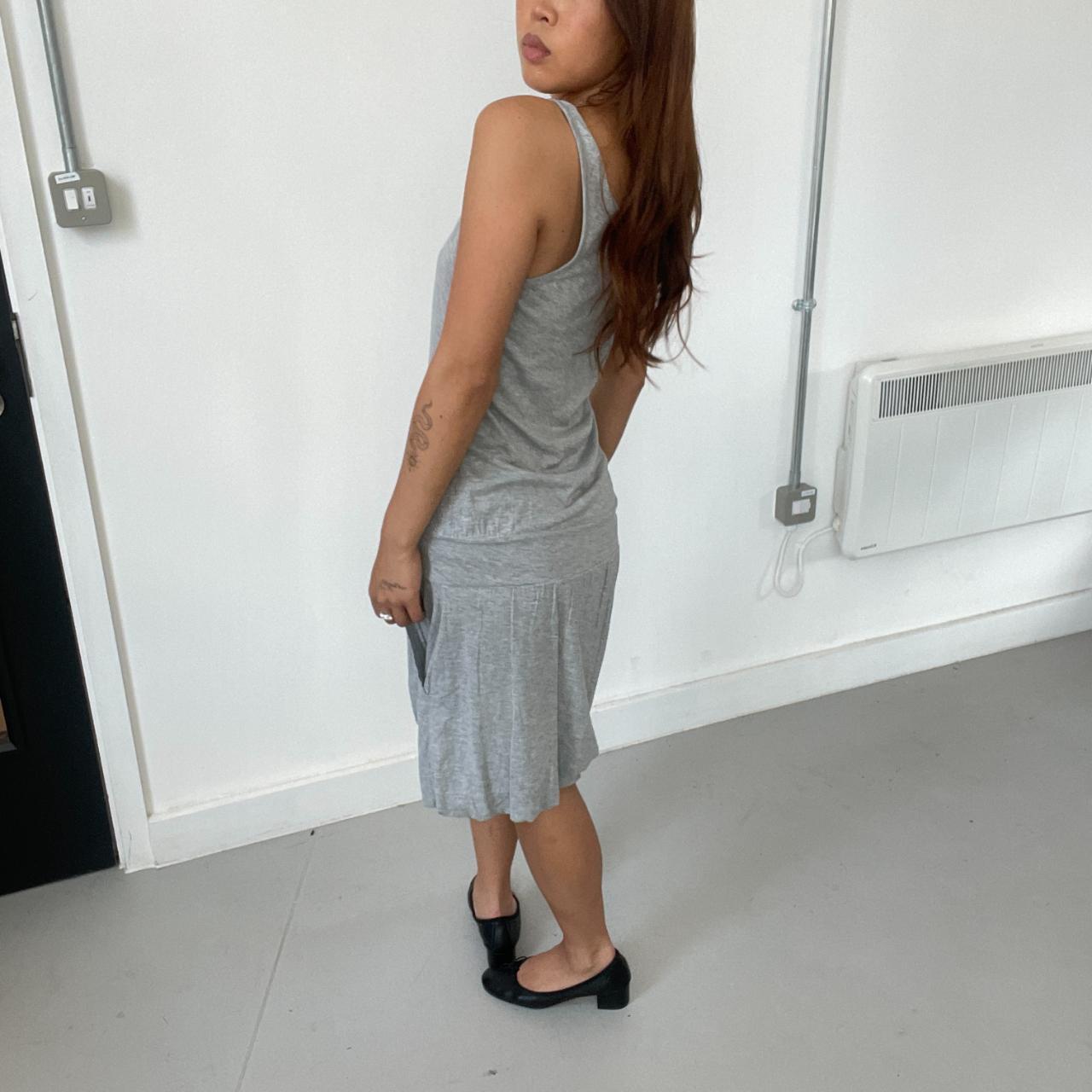 Grey Slouchy Midi Dress