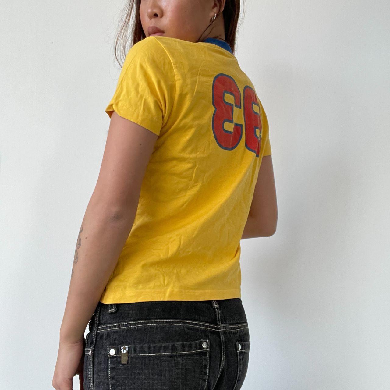 Yellow Graphic Baby Tee