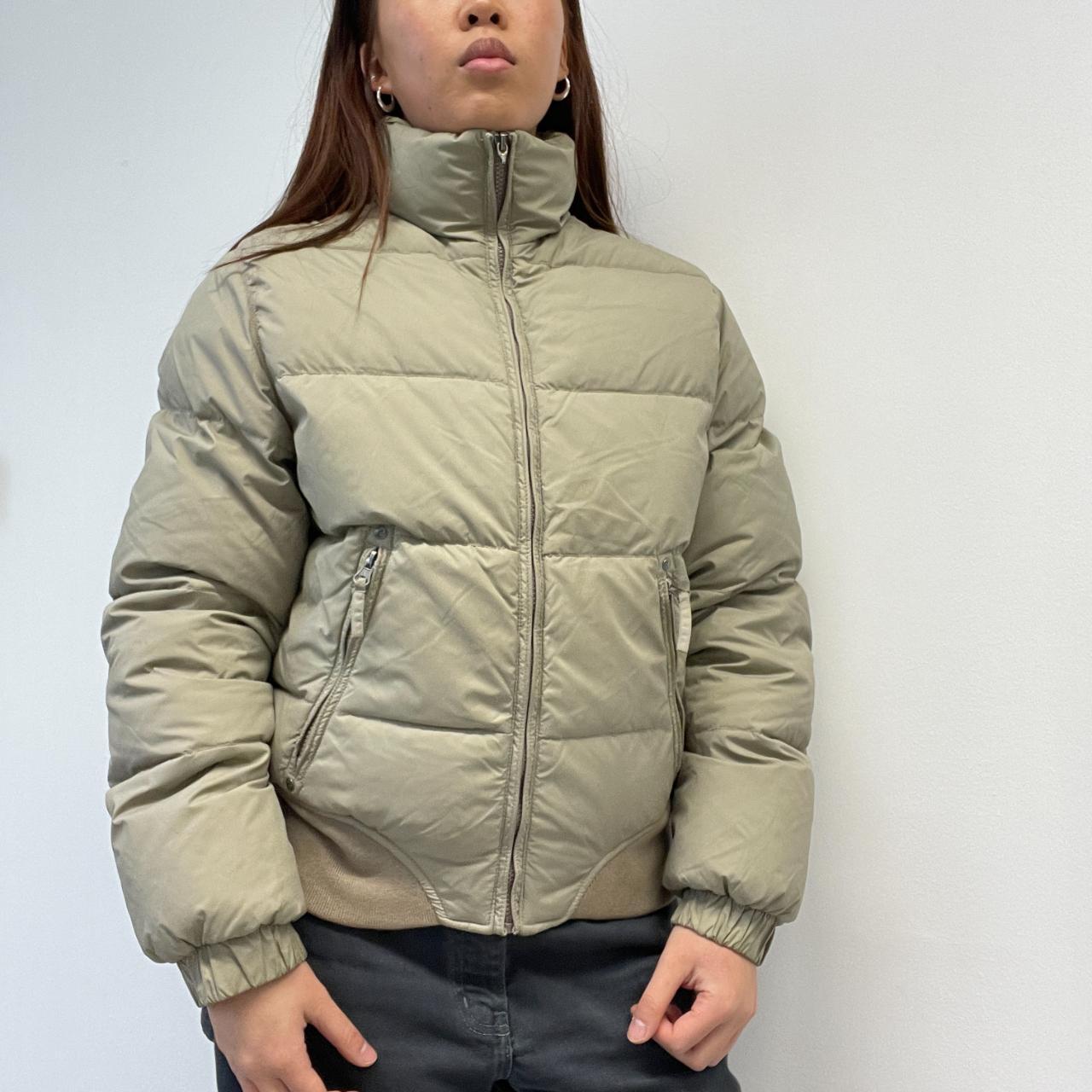 Khaki Beige Puffer Jacket