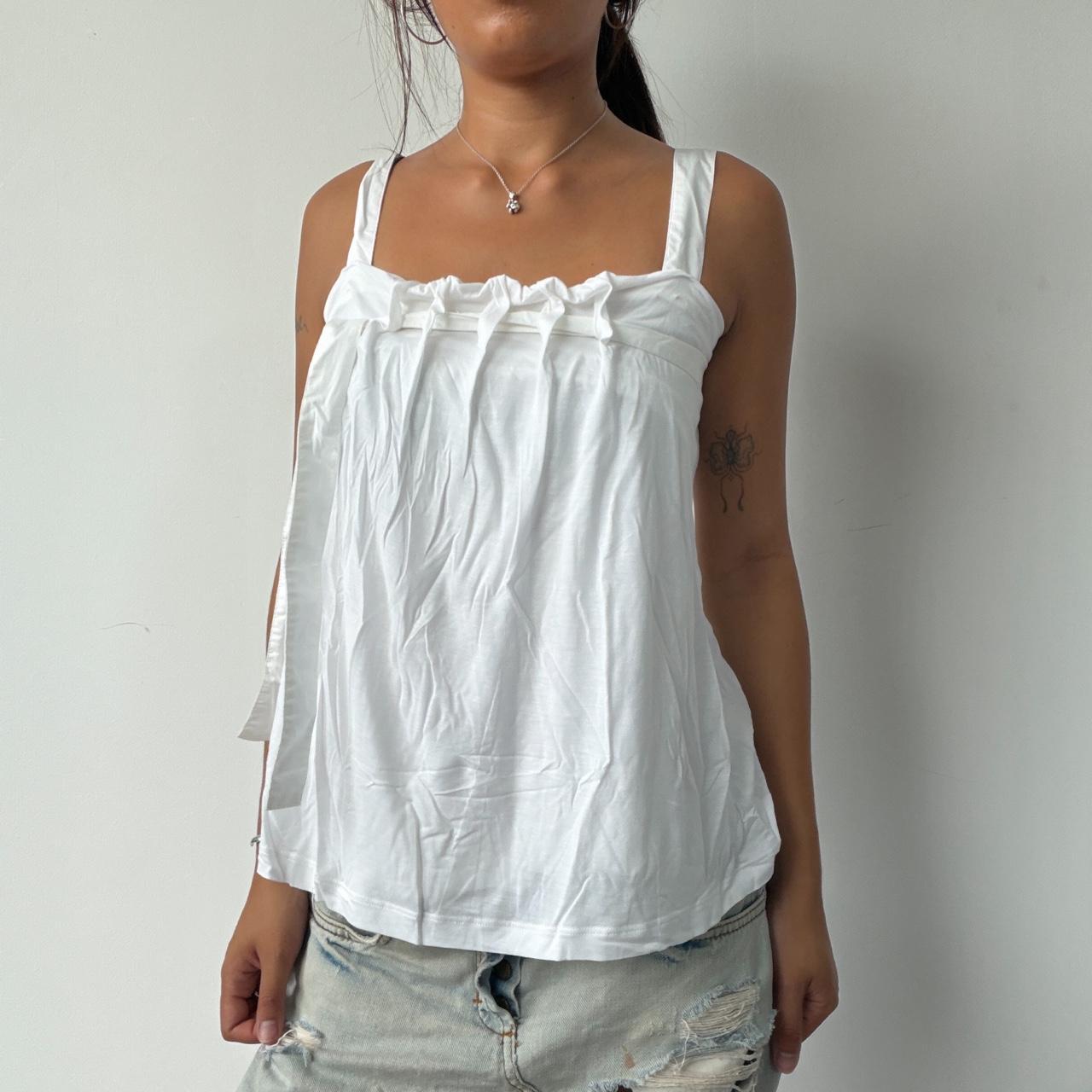Vintage White Cop Copine Top