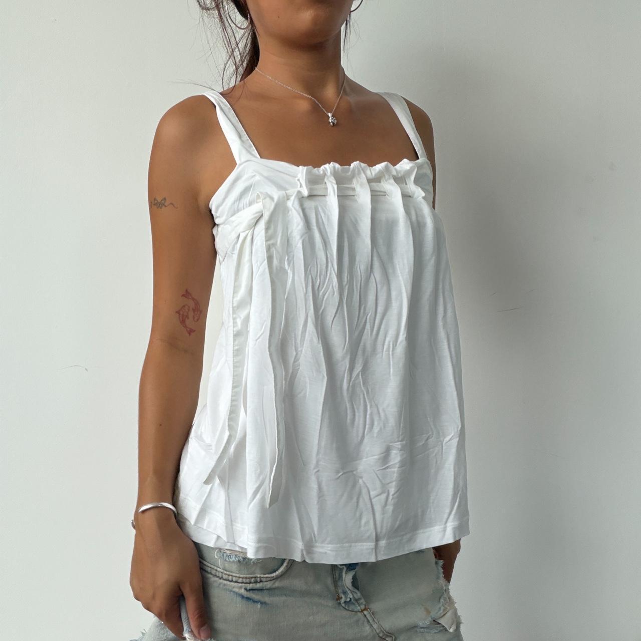 Vintage White Cop Copine Top