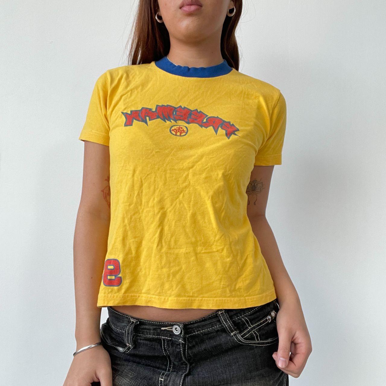 Yellow Graphic Baby Tee