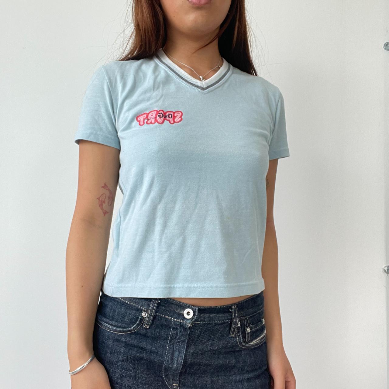 Light Blue D&G Baby Tee