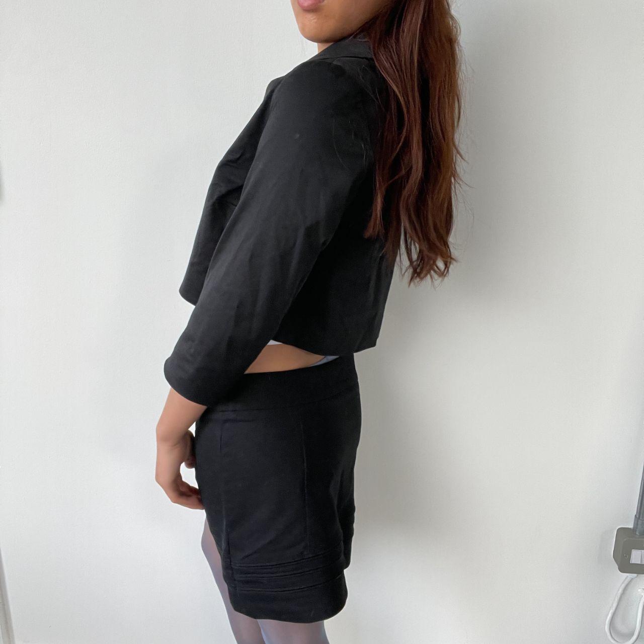 Black Asymmetric Bolero Jacket