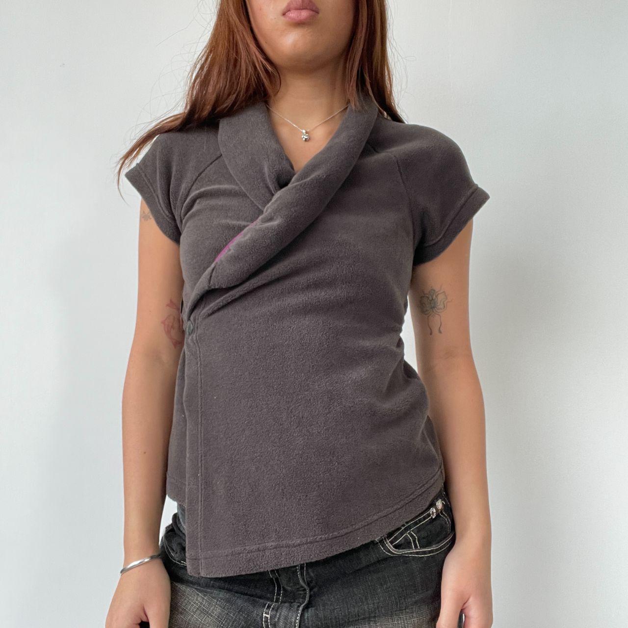 Brown Cop Copine Wrap Top