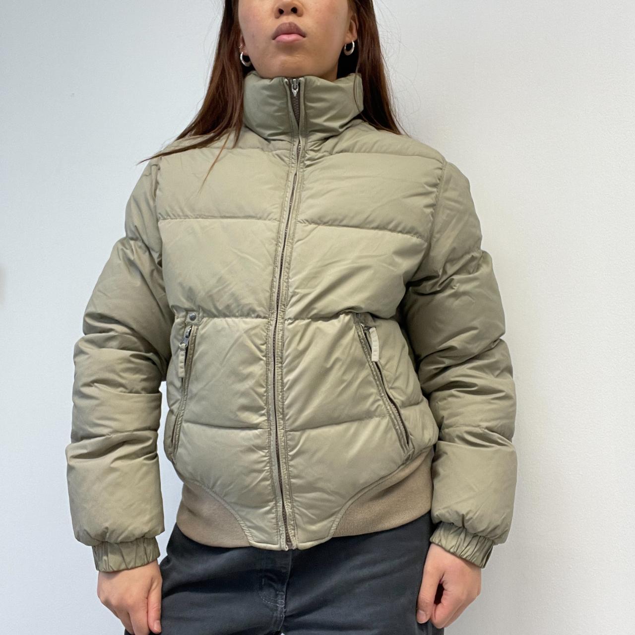 Khaki Beige Puffer Jacket