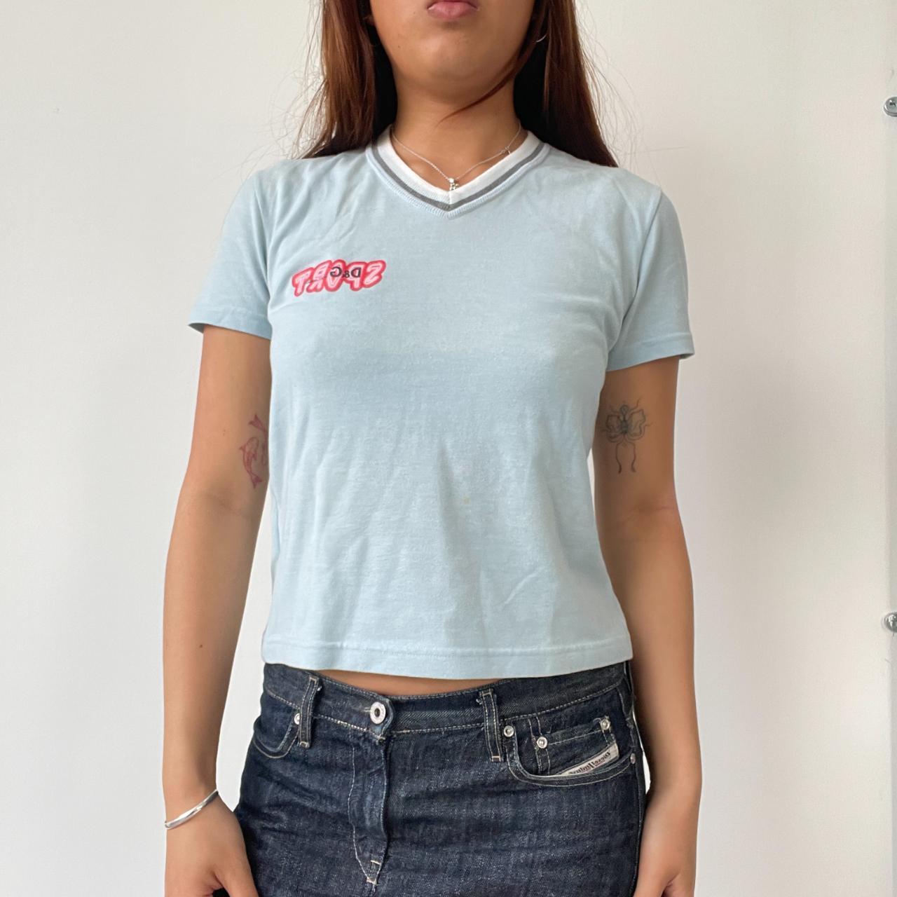 Light Blue D&G Baby Tee