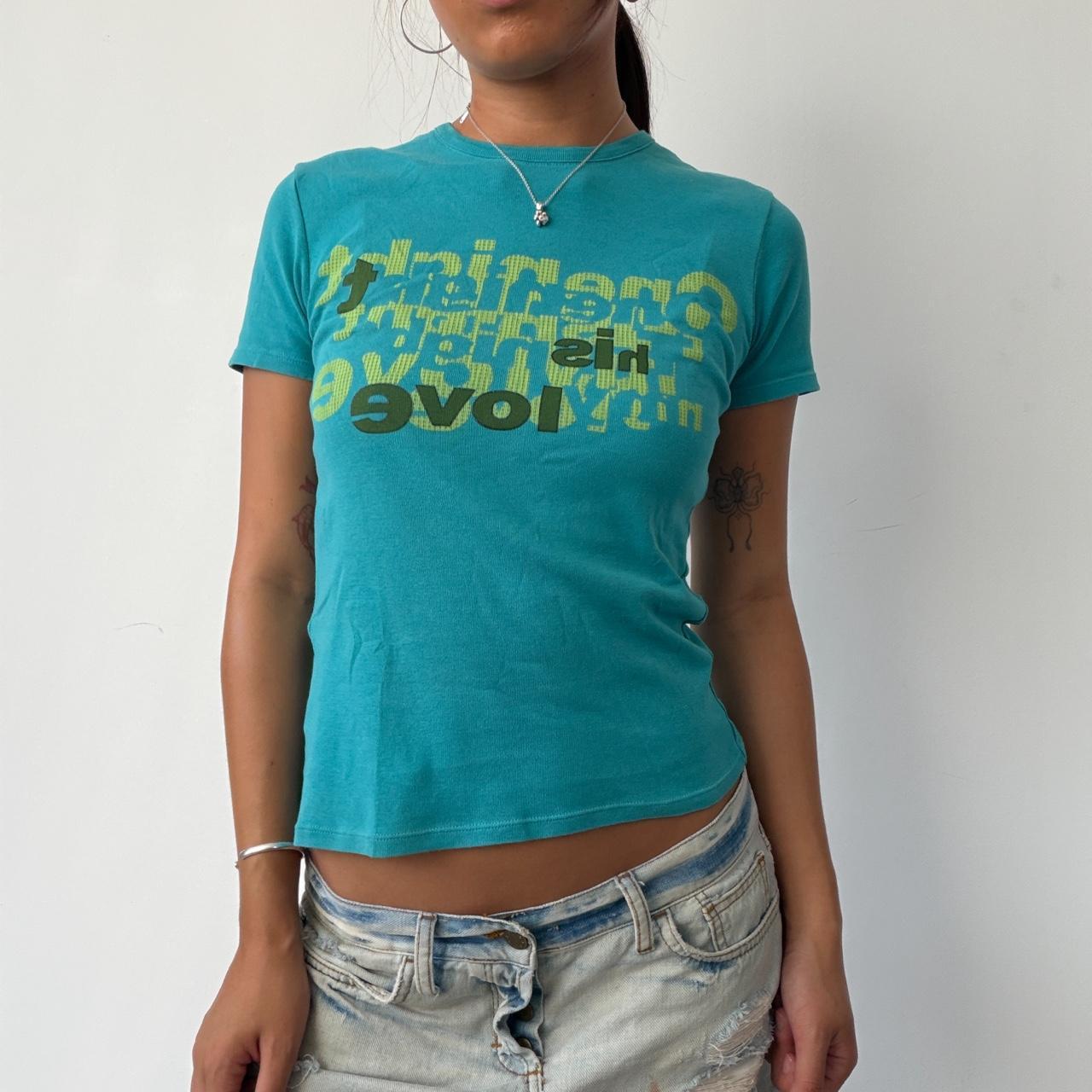Vintage Teal Graphic T-Shirt