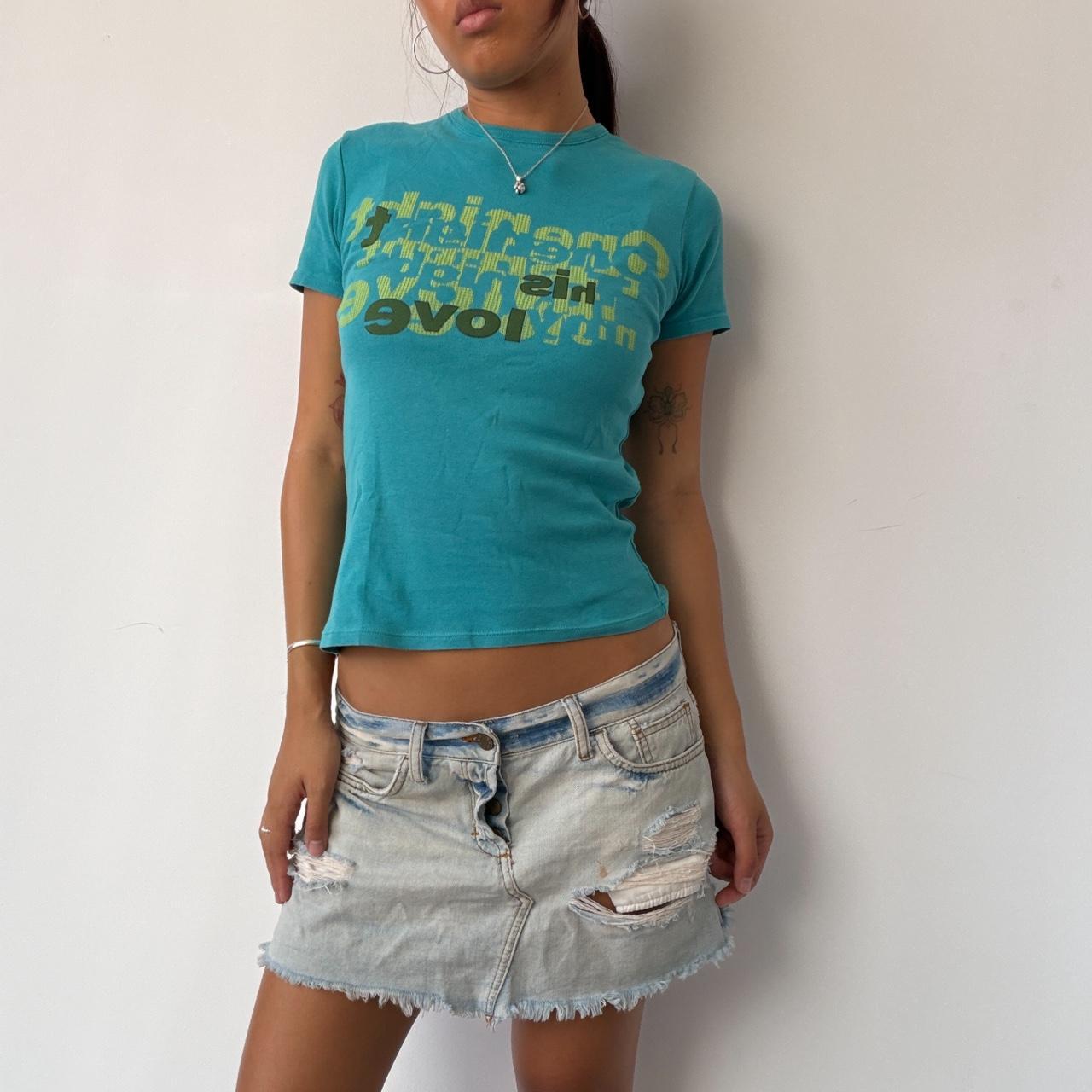 Vintage Teal Graphic T-Shirt