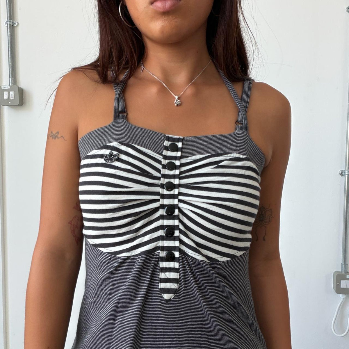 Vintage Adidas Striped Mini Dress