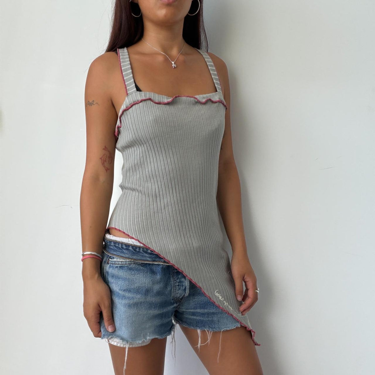 Vintage Cop Copine Asymmetrical Top