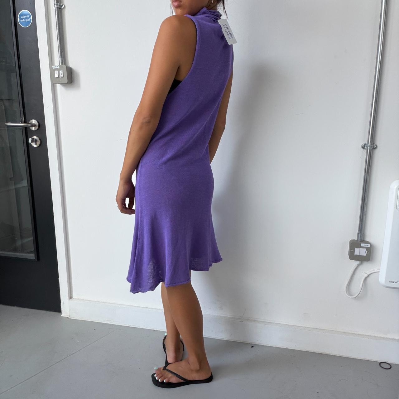 Vintage Purple Knit Sarah Pacini Dress