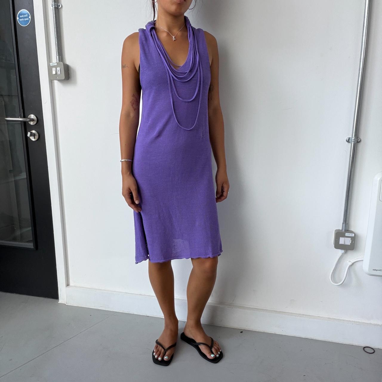 Vintage Purple Knit Sarah Pacini Dress