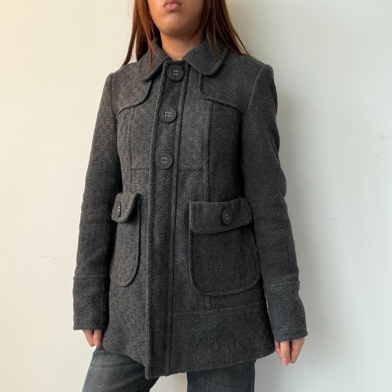 Vintage Grey Peacoat